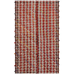 Vidal Tapis de laine 222x135 rouge Jajim