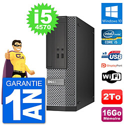 PC Dell Optiplex 3020 SFF i5-4570 RAM 16Go Disque Dur 2To Windows 10 Wifi - Occasion