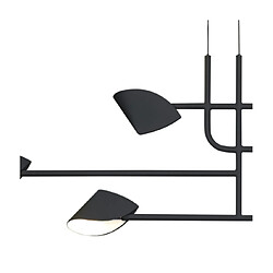 Luminaire Center Suspension Capuccina Noir pas cher