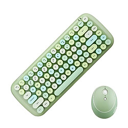 Clavier sans fil Jelly 2.4g Green mélangé