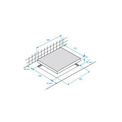 Domino gaz 30cm 2 feux inox - HDCG32220FX - BEKO