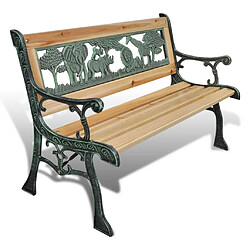 Maison Chic Banc de jardin | Banquette de jardin | Chaise Relax pour enfants 84 cm Bois -MN77211