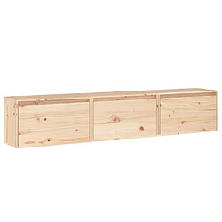 Maison Chic Meubles TV 3 pcs pour salon Bois massif de pin -MN31823