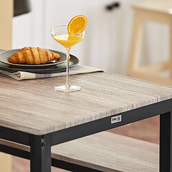 Acheter SoBuy OGT25-HN Ensemble Table à Manger et 2 Bancs, Set de 3 Pièces, Ensemble de Table de Cuisine avec 2 Bancs