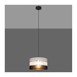 Helam Suspension Helen Tissu,Fer Argent,noir,gris 1 ampoule 90cm