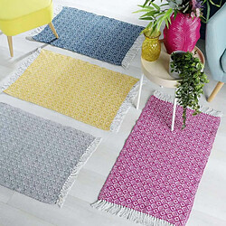 Acheter Paris Prix Tapis Tissé à Franges Pithaya 50x80cm Rose