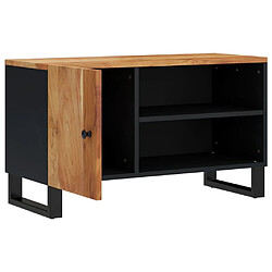 Avis Maison Chic Meuble TV scandinave - Banc TV pour salon 80x33x46 cm bois d'acacia solide et d'ingénierie -MN11670