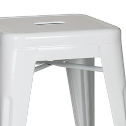 Tabouret VANTAGGIO métallique blanc hjh OFFICE