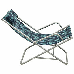 Acheter Maison Chic Lot de 2 Chaises de salon pour relax | Chaises à bascule ,Fauteuil Acier Motif de feuilles -GKD12671