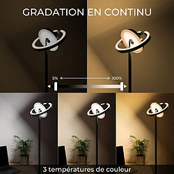 Avis Lampadaire sur pied FIMEI avec Luminosité Réglable - Type de cercle Saturne adaptée à la lecture dans la chambre ou le salon - Noir