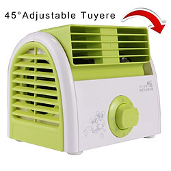 Wewoo Ventilateur vert pour le dortoir / chambre à coucher / salon / bureau, 3 genres modes de vitesse, CA 220V Turbine de 30W aucune lame mini muet de bureau pas cher