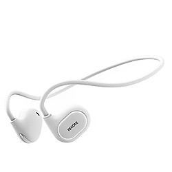 Avizar Écouteurs Bluetooth Design ouvert Contour d'oreilles Autonomie 6H Blanc