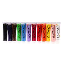 Lot de 12 Couleurs 12ml Tubes Pigment de Peinture Acrylique pour Peinture Nail Art Ongle Décoration DIY