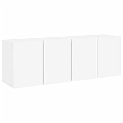 vidaXL Meubles TV muraux 2 pcs blanc 60x30x41 cm