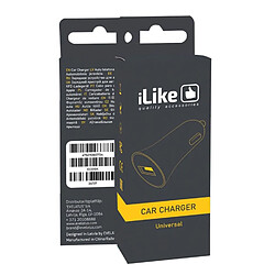 Riffi iLike Car ICC01 Chargeur de voiture compact DC 12-24 V Prise USB unique 1 A Noir