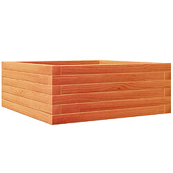 vidaXL Jardinière cire marron 60x60x23 cm bois de pin massif