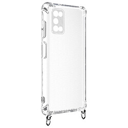 Avizar Coque Galaxy A03s Anneau personnalisable avec bijou/Chaîne - Transparent