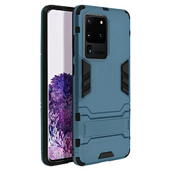 Avizar Coque Galaxy S20 Ultra Protection Hybride Antichoc Support Vidéo Bleu gris