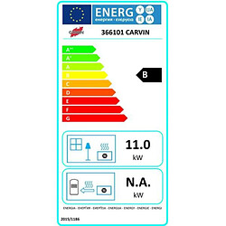 Poêle à bois fonte émaillé 11kw anthracite - 366101 - GODIN