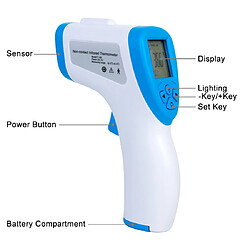 Avis Thermomètre Infrarouge Frontal Sans Contact Ecran LCD Bébé Adulte - YONIS
