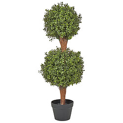 Beliani Plante artificielle BUXUS BALL TREE 92 cm