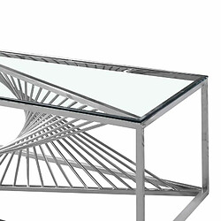 Avis Paris Prix Table Basse Design en Verre Tanya 120cm Argent