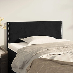 Maison Chic Tête de lit moderne pour chambre - Décoration de lit Noir 100x5x78/88 cm Velours -MN69026