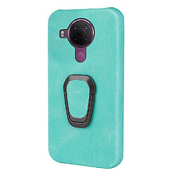 Coque en TPU + PU anti-chocs avec béquille à anneau rotatif, vert matcha pour votre Nokia 5.4