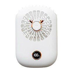 Ventilateur Personnel Portable Ventilateur Compact USB Ventilateur Ultraléger à 3 Vitesses Blanc