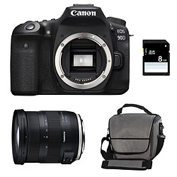 PACK CANON EOS 90D + TAMRON SP AF 17-35 f/2,8-4 Di OSD + Sac + SD 8Go