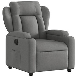 vidaXL Fauteuil inclinable Gris foncé Tissu