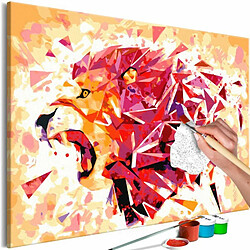 Paris Prix Tableau à Peindre Soi-Même Abstract Lion 40x60cm