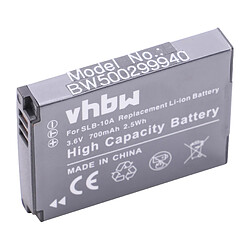 vhbw Li-Ion batterie 700mAH pour appareil photo Medion Action Cam S47015, S47018, MD87005, MD87205 comme AT-S60, FJ-SLB-10a