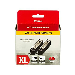 Canon Cartouche d'encre noire à haut rendement PGI-570BK XL (double pack)