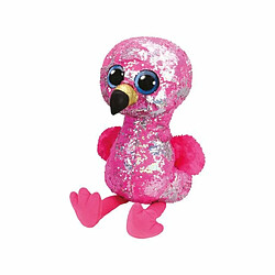 Ludendo Flippables Large - Peluche sequins Pinky le flamant 40 cm