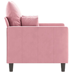 Avis vidaXL Fauteuil Rose 60 cm Velours