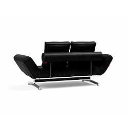 Avis Inside 75 Canapé design GHIA CHROME tissu Fanual Noir convertible lit 210*80cm