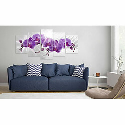 Paris Prix Tableau Imprimé Abstract Garden : Purple Orchis 100 x 200 cm