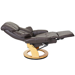 Acheter Mendler MCA fauteuil relax Calgary 2, fauteuil de télévision, cuir, charge 150kg ~ marron, nature