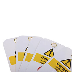 Acheter 5pcs clé de sécurité lockout tagout tag sécurité nom marquage note étiquette