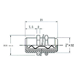 Adaptateur F mâlemâle droit CAE RZ150