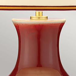 Avis Elstead Lighting Lampe de table avec abat-jour rond conique, Oxblood