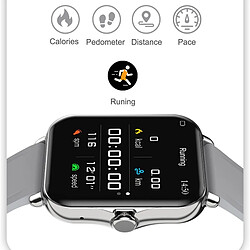 Universal Montre intelligente 1,69 pouces Podomètre sportif Montre intelligente Hommes Femmes Sommeil Température Cardiofréquence Montre IOS | pas cher