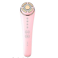 Chrono Machine de beauté à radiofréquence, machine de raffermissement de la peau, machine de soins du visage à haute fréquence, lifting EMS, machine à radiofréquence avec lumière rouge LED(Rose)