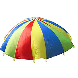 Wewoo Jeux d'éveil extérieur pour les familles / jardins d'enfants / parcs d'attractions / / 3.6m Enfants Jeu Exercice Sport Jouets Arc-En Parapluie Parachute Jouet Amusant avec 8 Sangles de Poignée