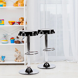 Superstool Tabouret haut bar et cuisine forme de capsule de bouteille design moderne Dallas | Noir