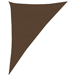 vidaXL Voile d'ombrage 160 g/m² Marron 4x5x6,8 m PEHD