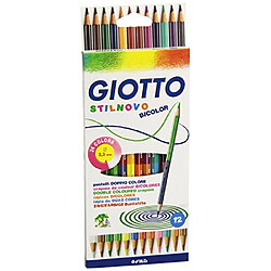 Giotto - Stilnovo Bicolor - Étui de 12 crayons de couleurs