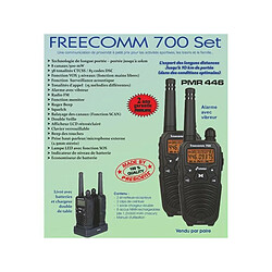 Avis TXMS700 - KIT 2 TALKIES WALKIES STABO SET FREECOMM 700 PRESIDENT ELECTRONICS - FREECOMM700