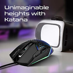 Acheter Vertux Katana Souris gaming ultralégère, coque honeycomb, RGB, 6400 DPI, 6 boutons programmables